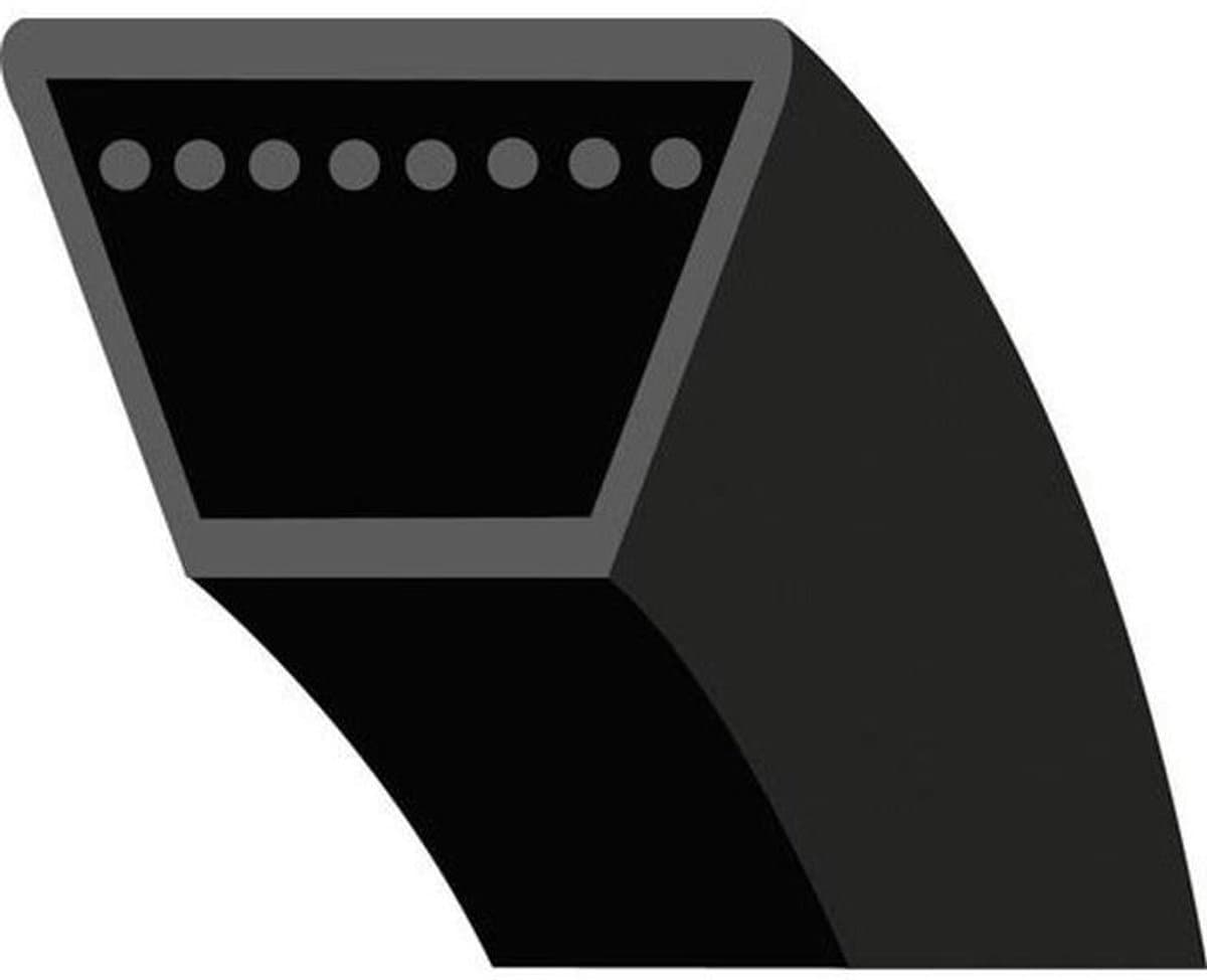 Grasmaaier Riem - V-snaar Aandrijving - Maaier Onderhoud - Gladde Trapeziumvorm - 2460 mm - Zwart — afbeelding 1