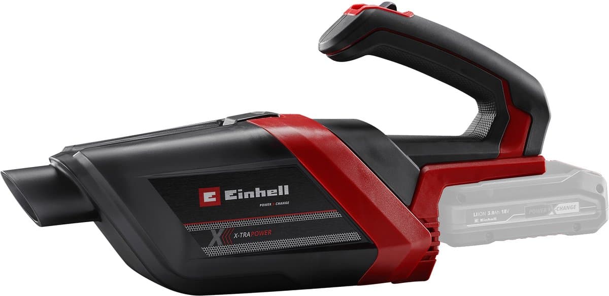 Einhell Accu Kruimelzuiger TE-HV 18/06 Li Solo - Power X-Change - 18 V/Li-Ion - 72 mbar - 0,6 L - Incl. 5 accessoires - Excl. accu en lader — afbeelding 1