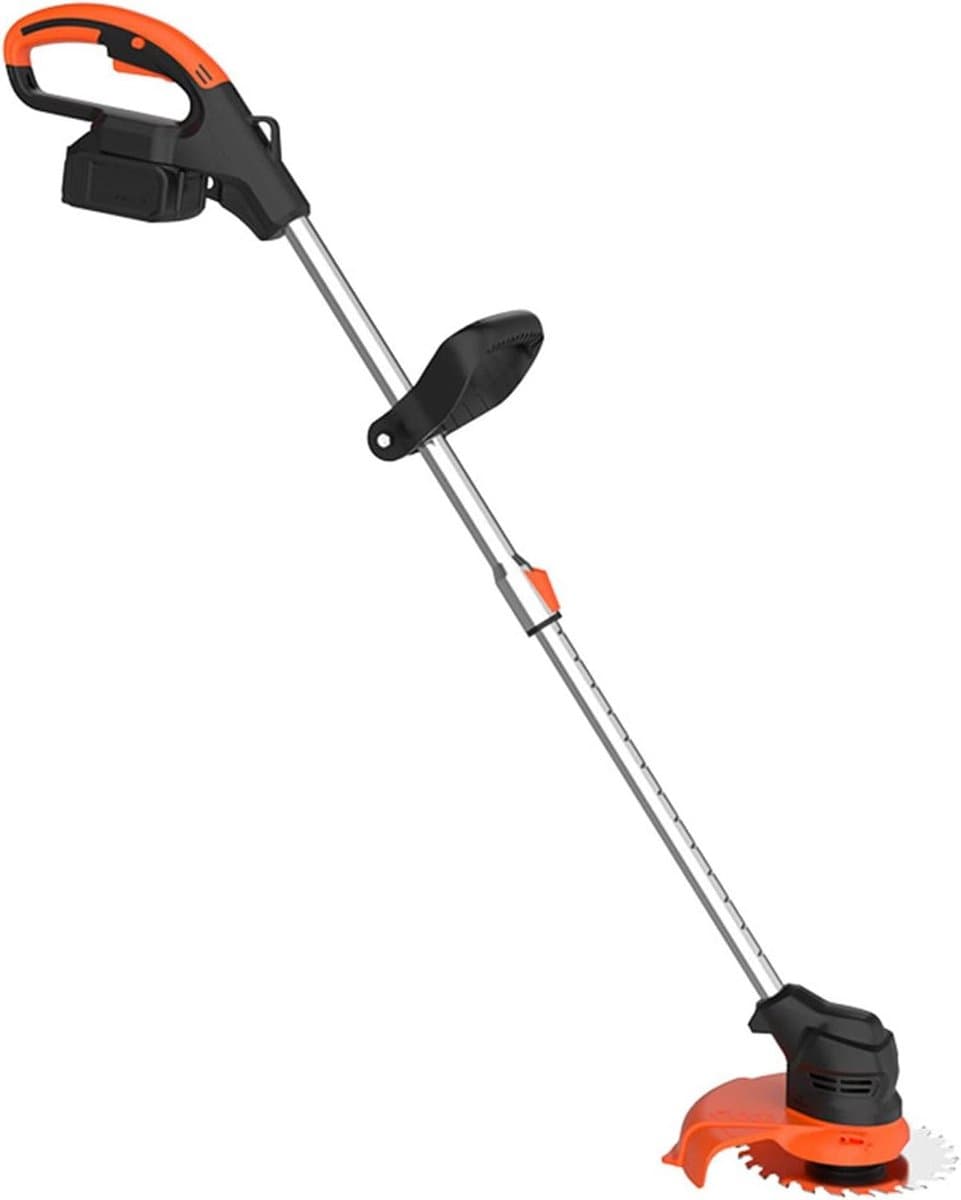 Elektrische Grasmaaier - Draagbare Grastrimmer - Gazon Onderhoud - Borstelloze Motor - 15 cm Snijbreedte - Zwart — afbeelding 1