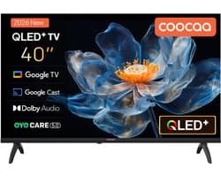 Coocaa 40CGQG40Z - 40 inch - QLED Google TV - Full HD - HDR10 - Frameloos Design - Dolby Audio - WiFi & Bluetooth - Smart TV
