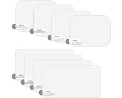 Dailygoods - Dailygoody - Dashcam stickers - Krassen voorkomen - Transparant - Statische folie - Voorruit stickers - Geschikt voor auto - 8 stuks