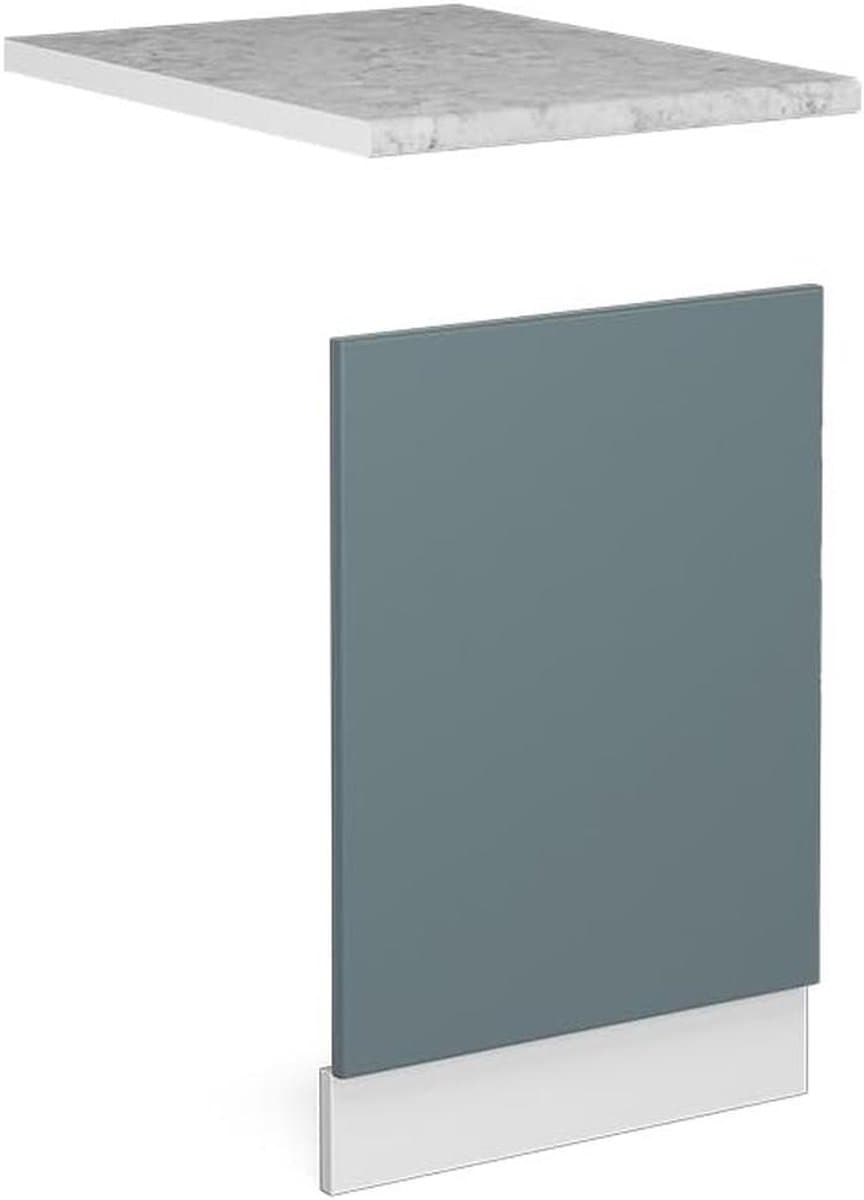 Keuken Frontpaneel - Vaatwasser Paneel - Keuken Upgrade - Stijlvolle Afwerking - 45 x 57 cm - Blauw Grijs — afbeelding 1