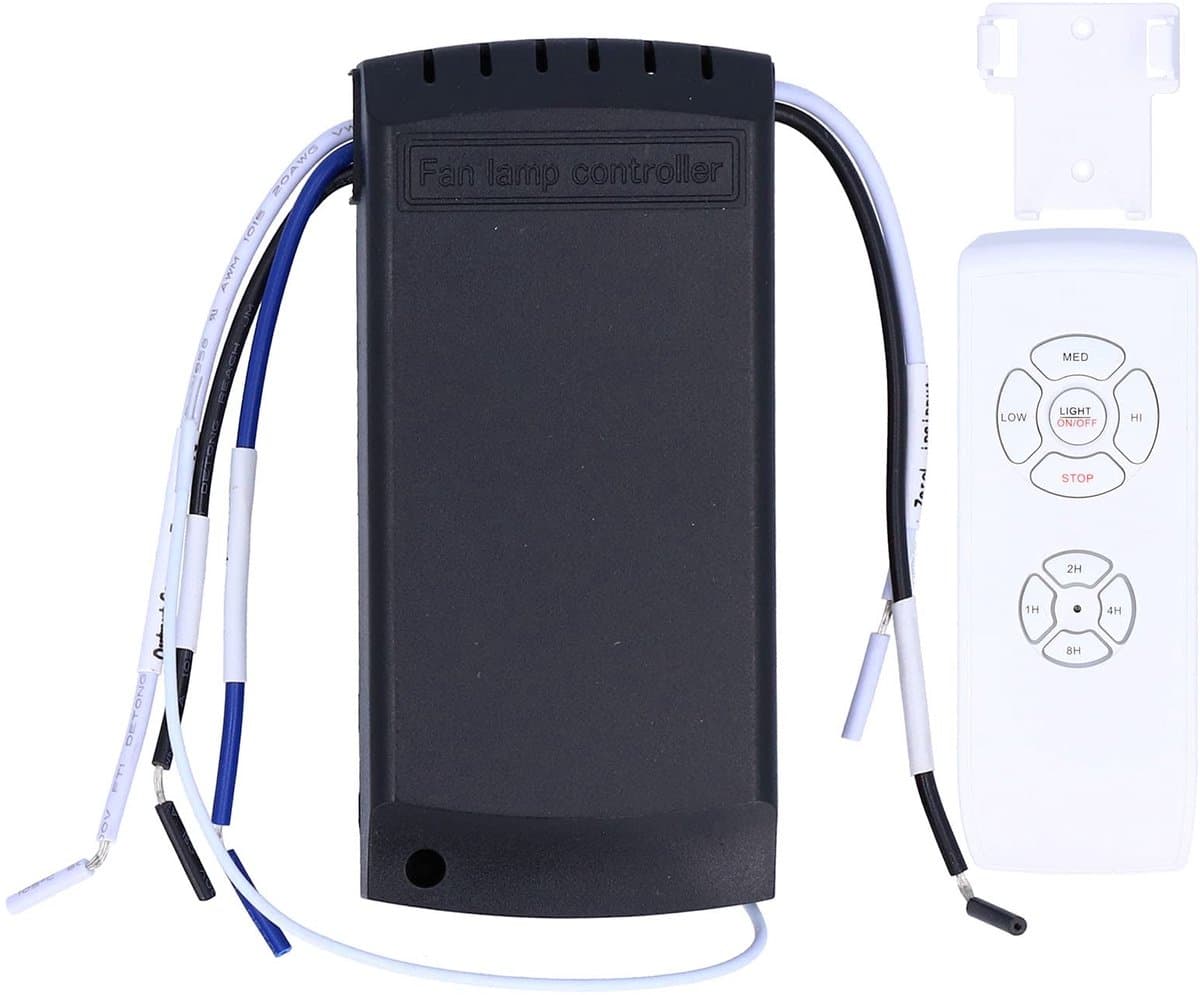 Dailygoody - Afstandsbedieningsset voor Plafondventilator - Draadloze Afstandsbediening - Licht Timing en Snelheid - 85-265V - Handig voor Ventilatorl — afbeelding 1