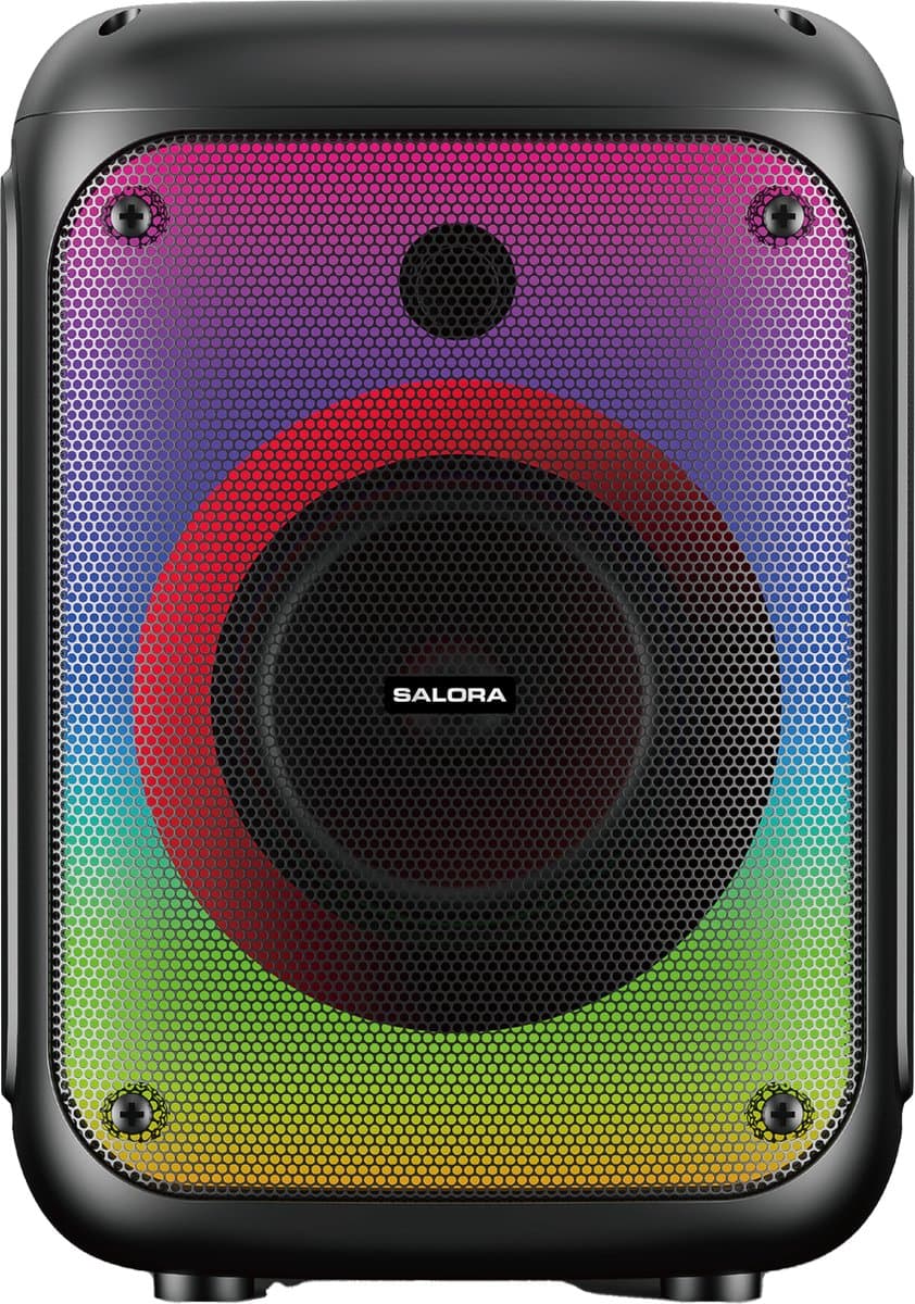 Salora PARTYBOX100 - Party Speaker - Partybox - Speaker - Box - Zwart — afbeelding 1