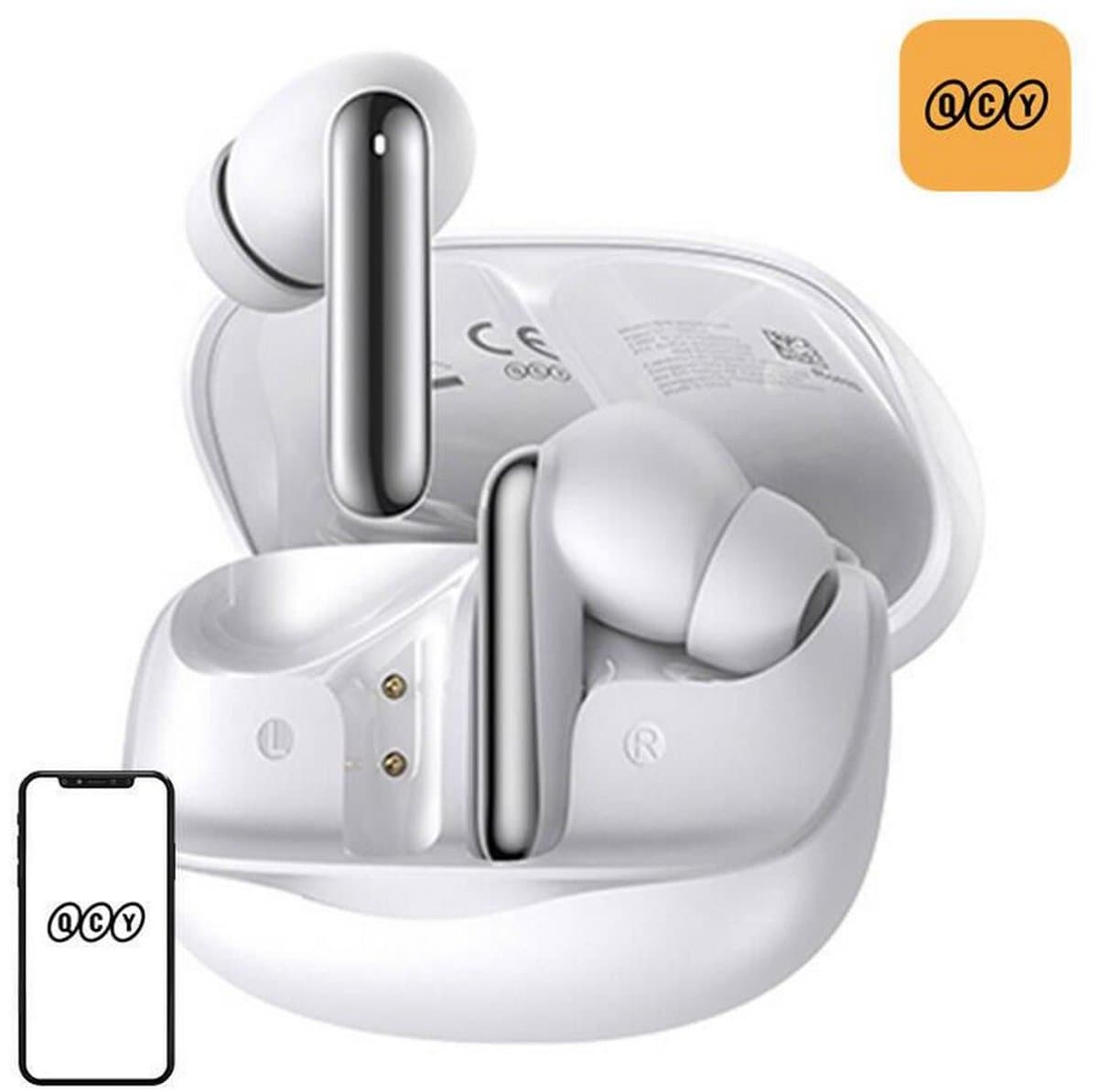 QCY - HT12 white - Hoofdtelefoon — afbeelding 1