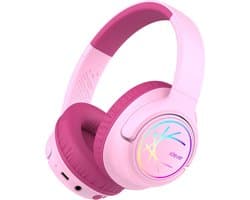 Kinderen Bluetooth Koptelefoon met LED-verlichting - Veilig Volume en Lange Speeltijd