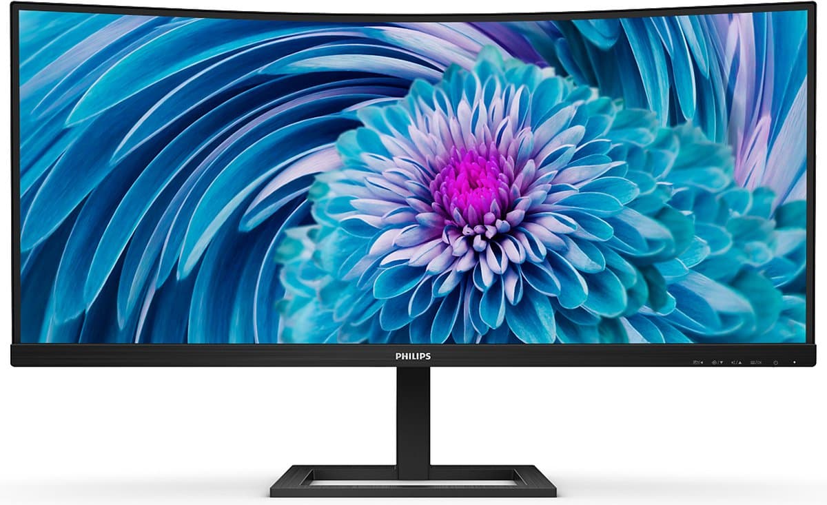 Philips E Line 346E2CUAE/00 computermonitor 86,4 cm (34") 3440 x 1440 pixels Wide Quad HD+ lcd zwart — afbeelding 1