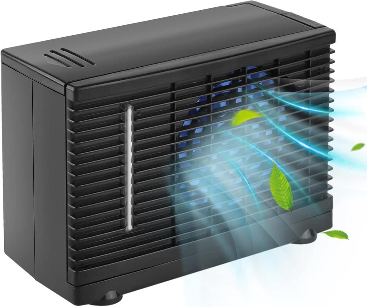Mini Airconditioner Koeler Verdamper Waterkoeler - Autoventilator voor Autoventilator - 12V Ventilatierooster - Verstelbare Ventilatorkoeler - Thuis Kamperen - 20 x 11 x 15 cm . — afbeelding 1