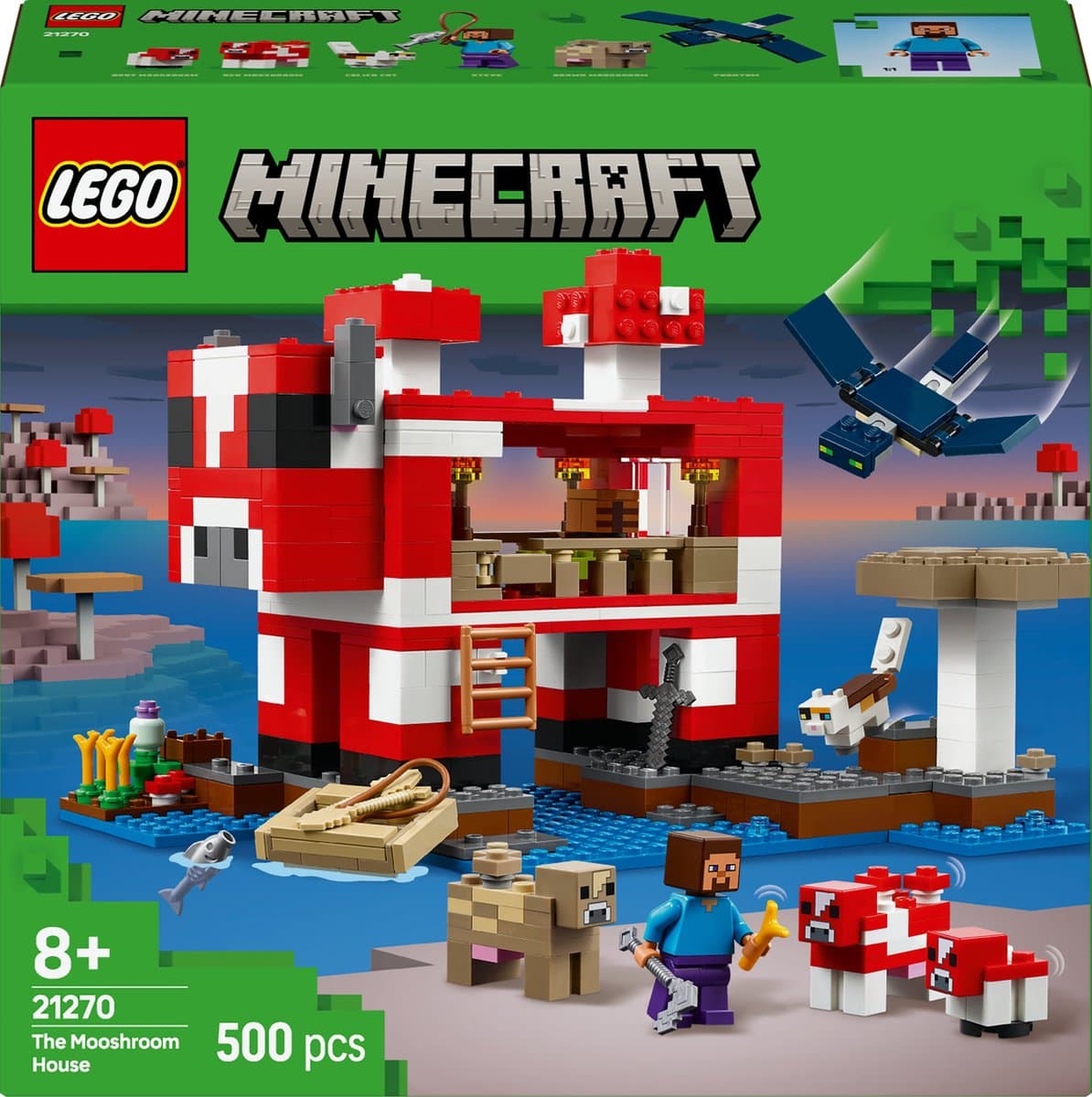 Lego Minecraft 21270 Het Mooshroom Huis Bouwstenen — afbeelding 1