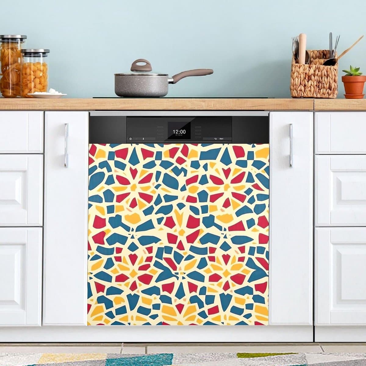 Magnetische Vaatwasser Cover met Geometrisch Design 58x66 cm — afbeelding 1