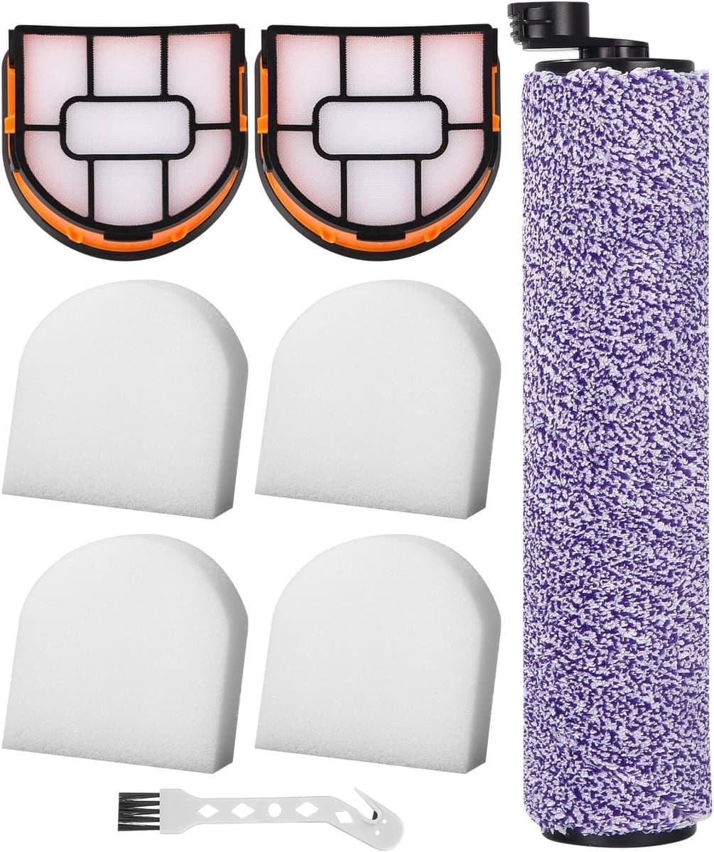 Geschikt voorShark Vervangende Borstelrol en Filter WDB1F2 voor HydroVac XL 3-in-1 Stofzuiger Accessoires: 1 rolborstel, 1 reinigingsborstel, 2 filters, 4 filterpads — afbeelding 1