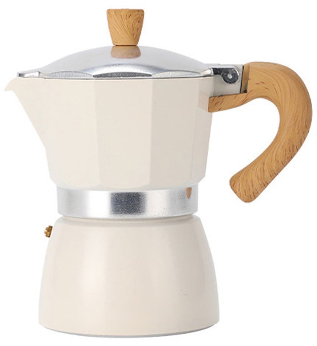 longziming -150 ml Espresso Koffiemaker voor Inductie – Aluminium Mokkakan met Veiligheidsventiel, Espressopot voor 2 Kopjes, Traditionele Percolator voor Aromatische Koffie, Geschikt voor Gas & Elektrisch Fornuis — afbeelding 1