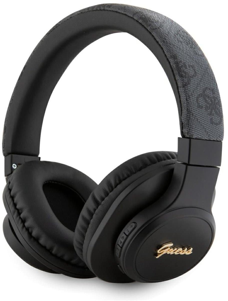 Guess 4G Tone on Tone Bluetooth 5.3 - Stereo Over-Ear Koptelefoon - Zwart — afbeelding 1