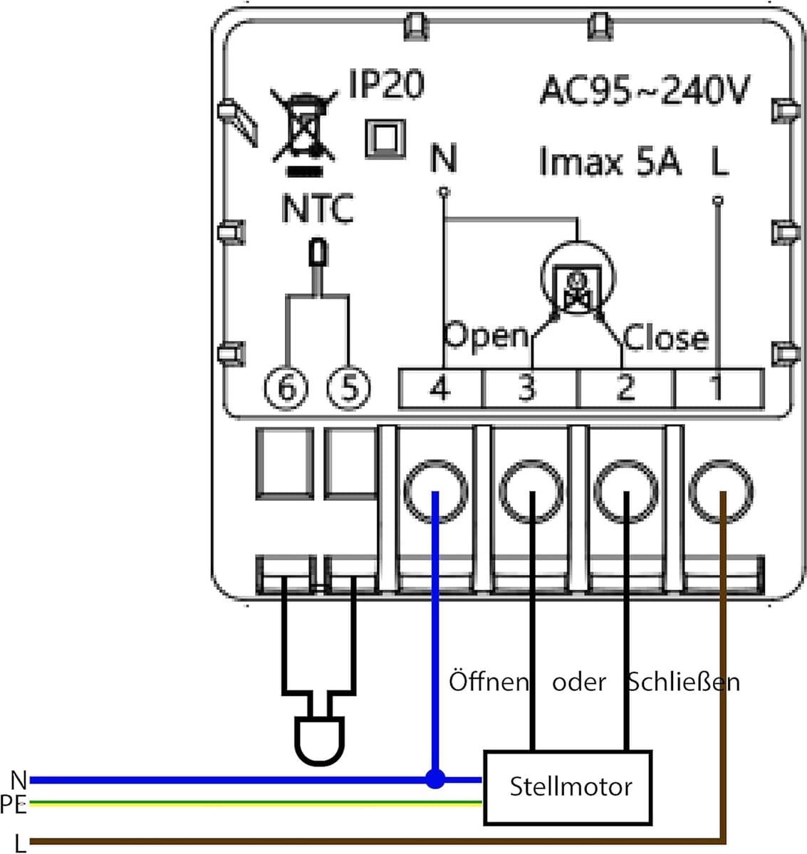 Digitale Wifi Thermostaat voor Vloerverwarming met Externe Sensor en App Bediening — afbeelding 1