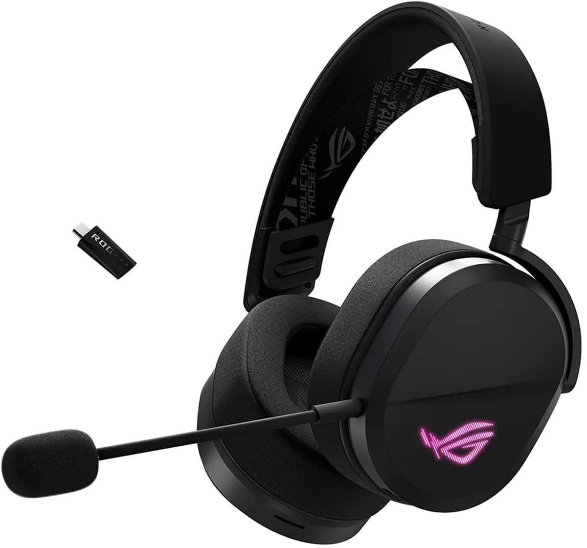 ASUS ROG Pelta headset bedraad en draadloos hoofdband gaming USB Type-C bluetooth zwart — afbeelding 1