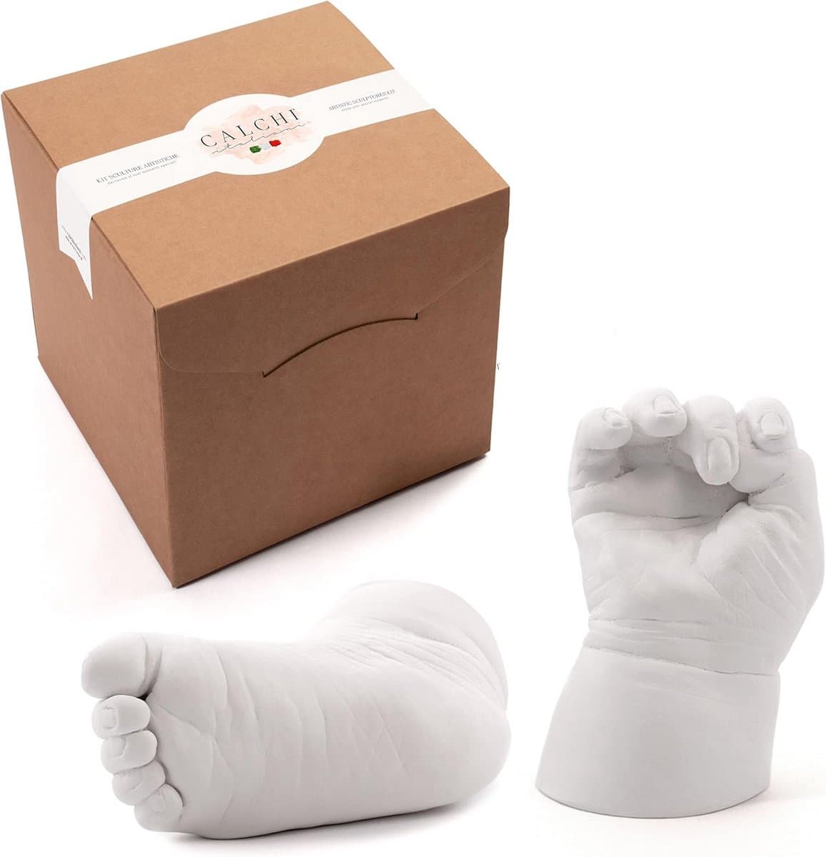 3D Handafdruk Set voor Paren, Familie of Baby - Professioneel Gieten in Italië Gemaakt — afbeelding 1
