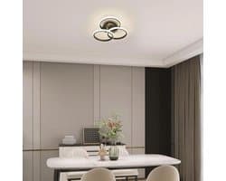 Dimbare LED-plafondlamp 40CM, 42W - Modern zwart met afstandsbediening