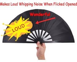 Grote opvouwbare ventilator voor dames - Handventilator voor festivals en speciale evenementen