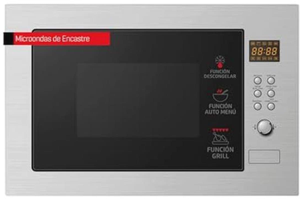 Magnetron 25 liter RVS 900W met Automenu en Grillfunctie — afbeelding 1