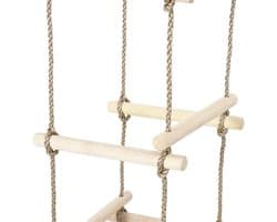 200 cm, van grenenhout, klimladder voor tuin