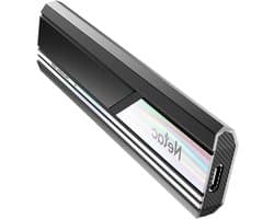 Draagbare SSD - Externe Opslag - Snelle Data Transfer - Aluminium Behuizing - 2TB - Zwart