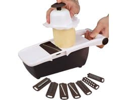 Voedsel Hakker - Keuken Gadget - Snel Groenten Snijden - Met Opvangbak - 29x12x10 cm - Wit