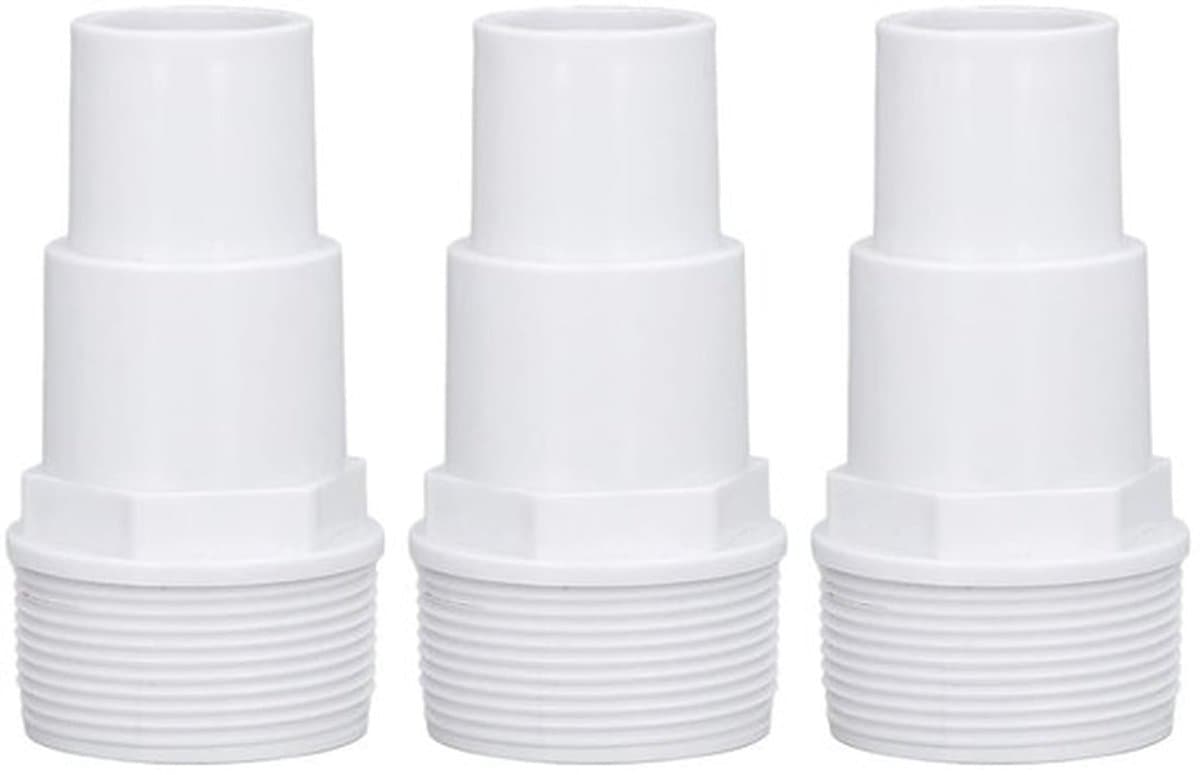 3 stuks G1-1/2 externe draadcombi-slangadapter, vervangende filterpompslangadapter, slangadapter zwembadbenodigdheden voor vervanging boven het hoofd — afbeelding 1