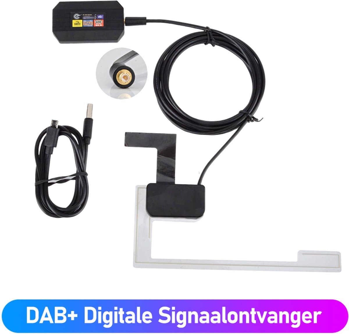 JUNSUN Android DAB+ BOX USB digitale tuner audio-antenne voor Android stereo autoradio — afbeelding 1