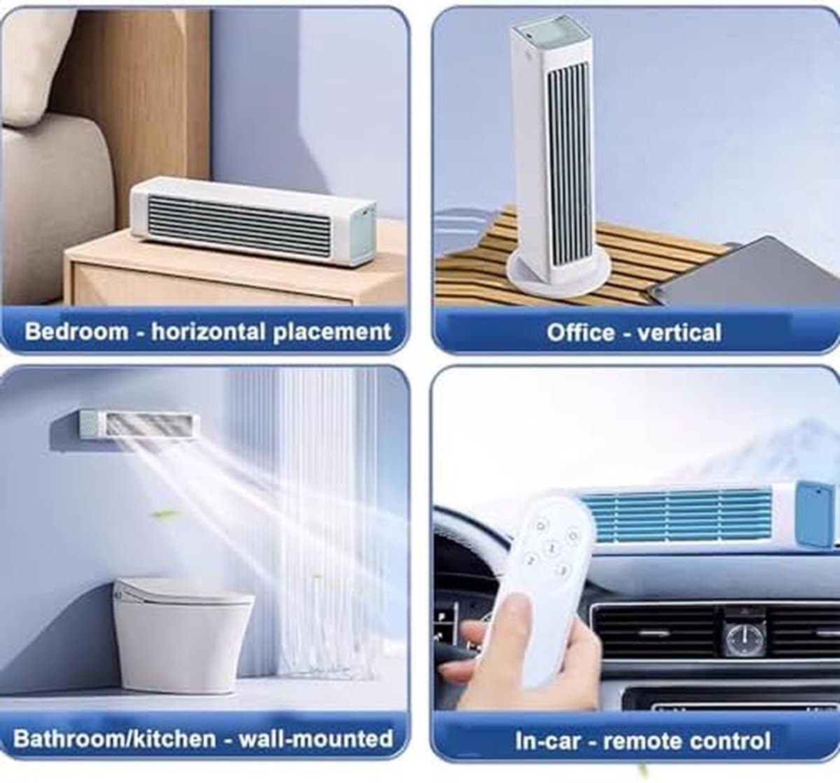 Bladeless Ventilator - Stille Koeleenheid - Persoonlijke Koeling - Veilig Kinderontwerp - 3 Snelheden - Wit — afbeelding 1