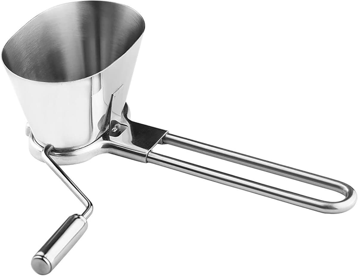 Ui Hakker - Keukenmachine Hakmolen - Groenten Snijden - Roestvrijstalen Ontwerp - 21.5 x 11 x 8 cm - Zilver — afbeelding 1