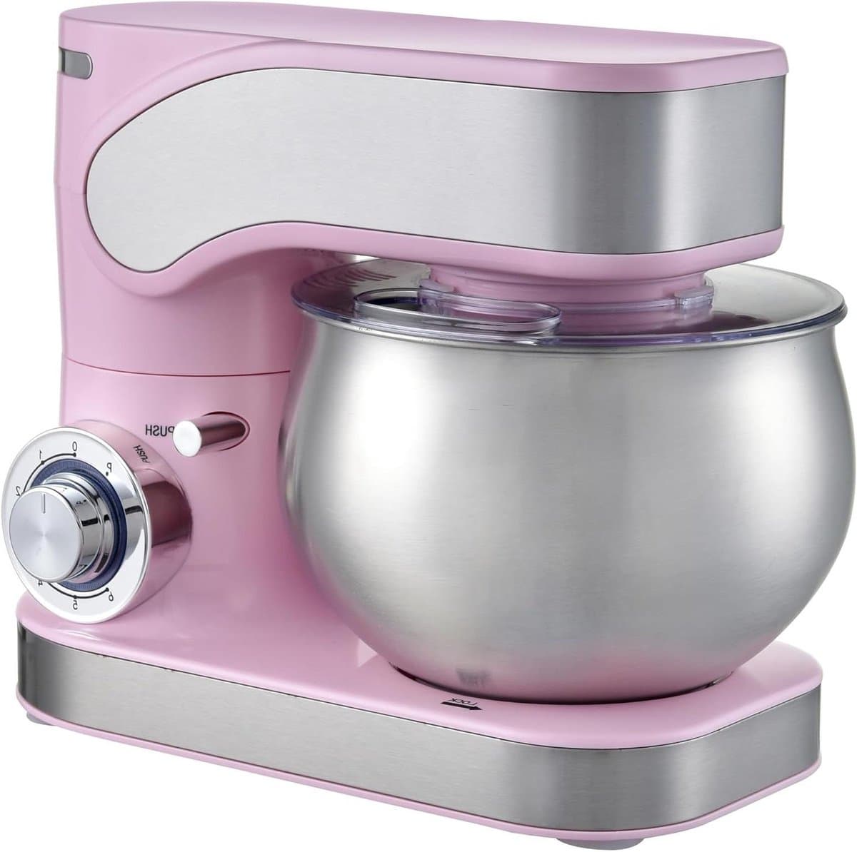 Keukenmachine - Mixer Deegmachine - Bakken en Koken - Krachtige 1600 Watt Motor - 65 Liter Kom - Roze — afbeelding 1