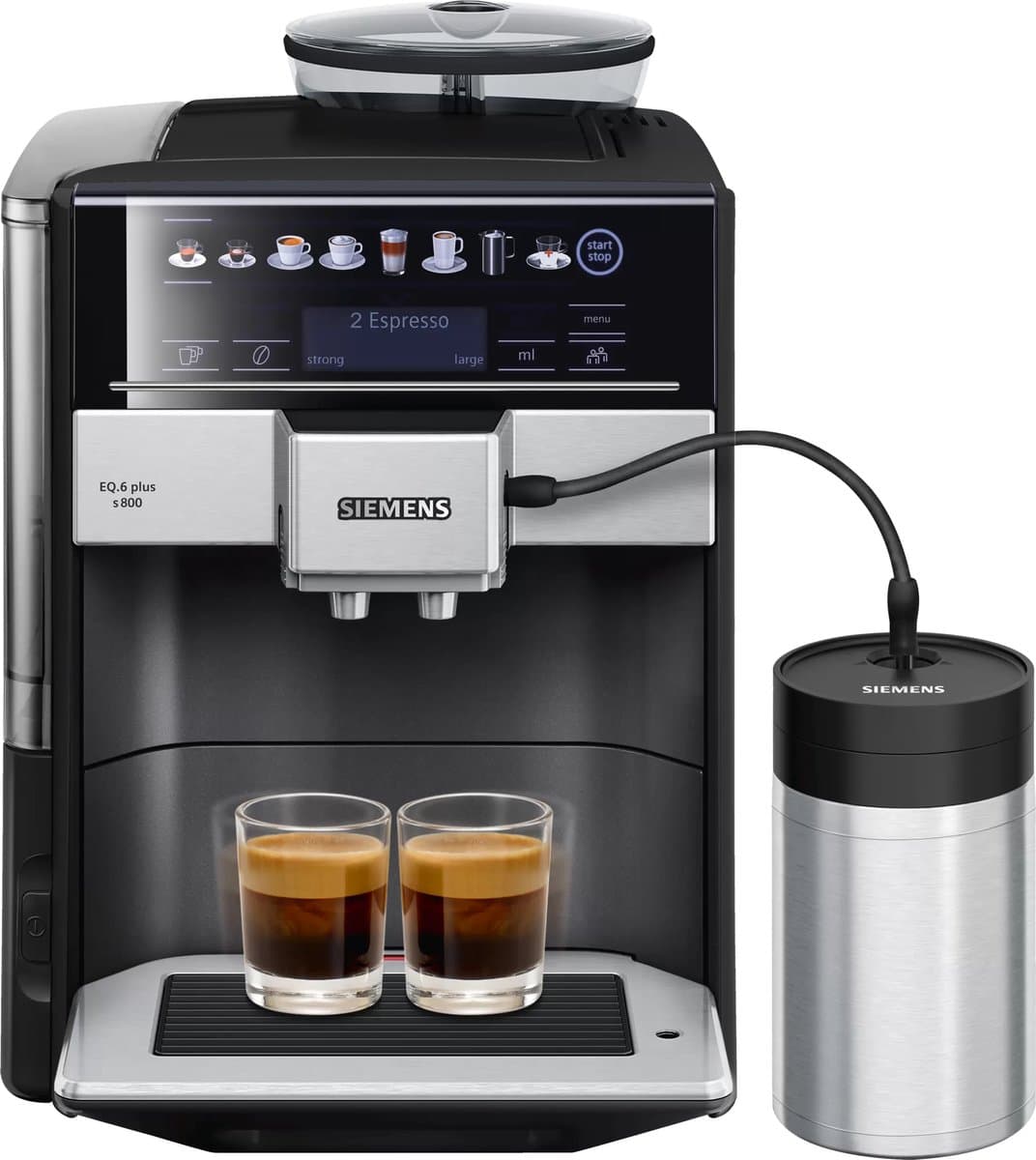 Siemens EQ.6 Plus S800 TE658209RW - Espressomachine - Zwart — afbeelding 1
