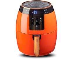 Airfryer Oven - Heteluchtfriteuse - Gezond Koken - Automatische Pauze - 5.5 Liter - Oranje