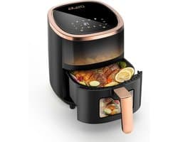 Heteluchtfriteuse - Airfryer - Gezond Koken - 8 Programma's - 6 Liter - Zwart
