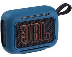 Beschermhoes geschikt voor JBL Go 5 Bluetooth Speaker - Meerdere Kleuren - Schokbestendig - Krasbestendig - Siliconen - Hoesje - Case - Bescherming - Navy Blauw