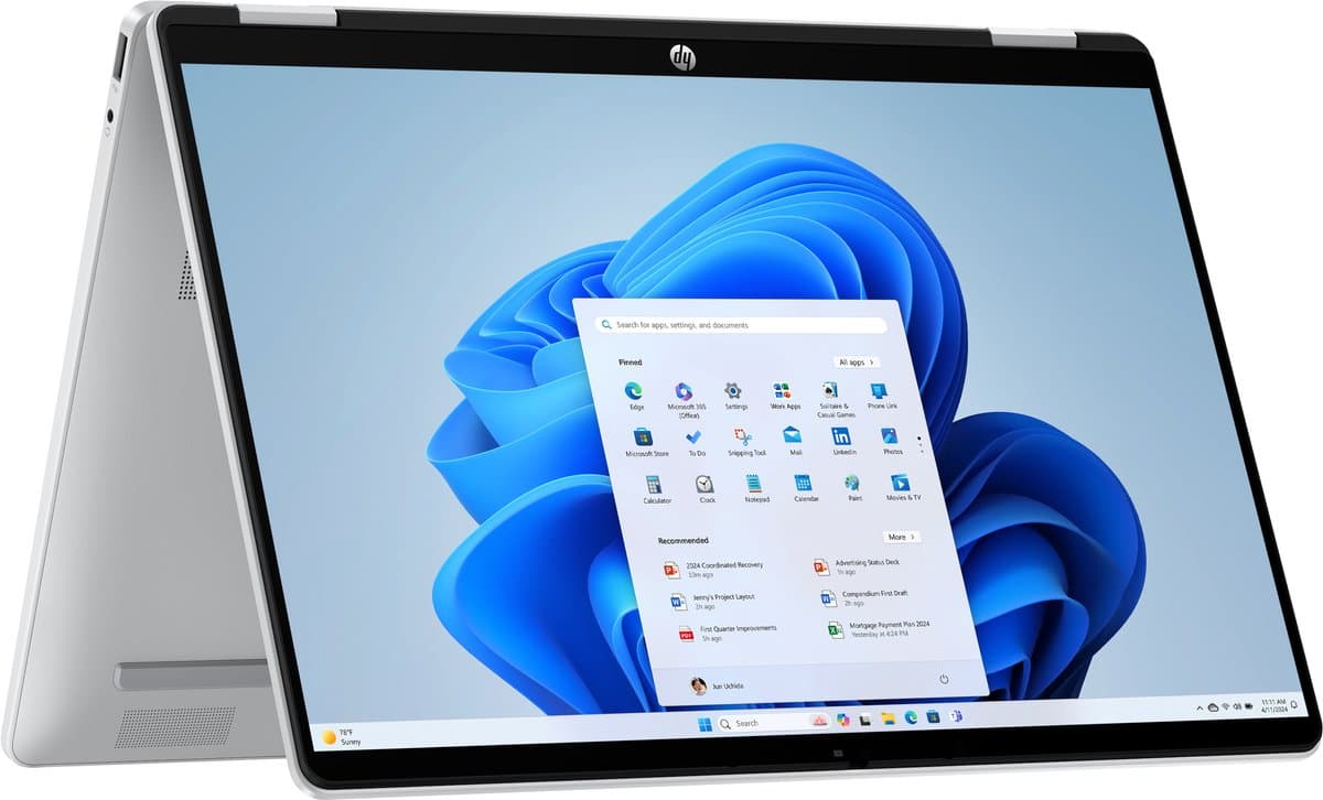 HP D9DF2EA#ABH - Laptop - Intel Core 3 - 14 Inch Touchscreen 2K - 8GB LPDDR5 - 512GB SSD — afbeelding 1