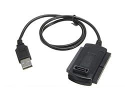 USB 2.0 Adapter naar IDE en SATA Kabel voor 2.5" en 3.5" Harde Schijven