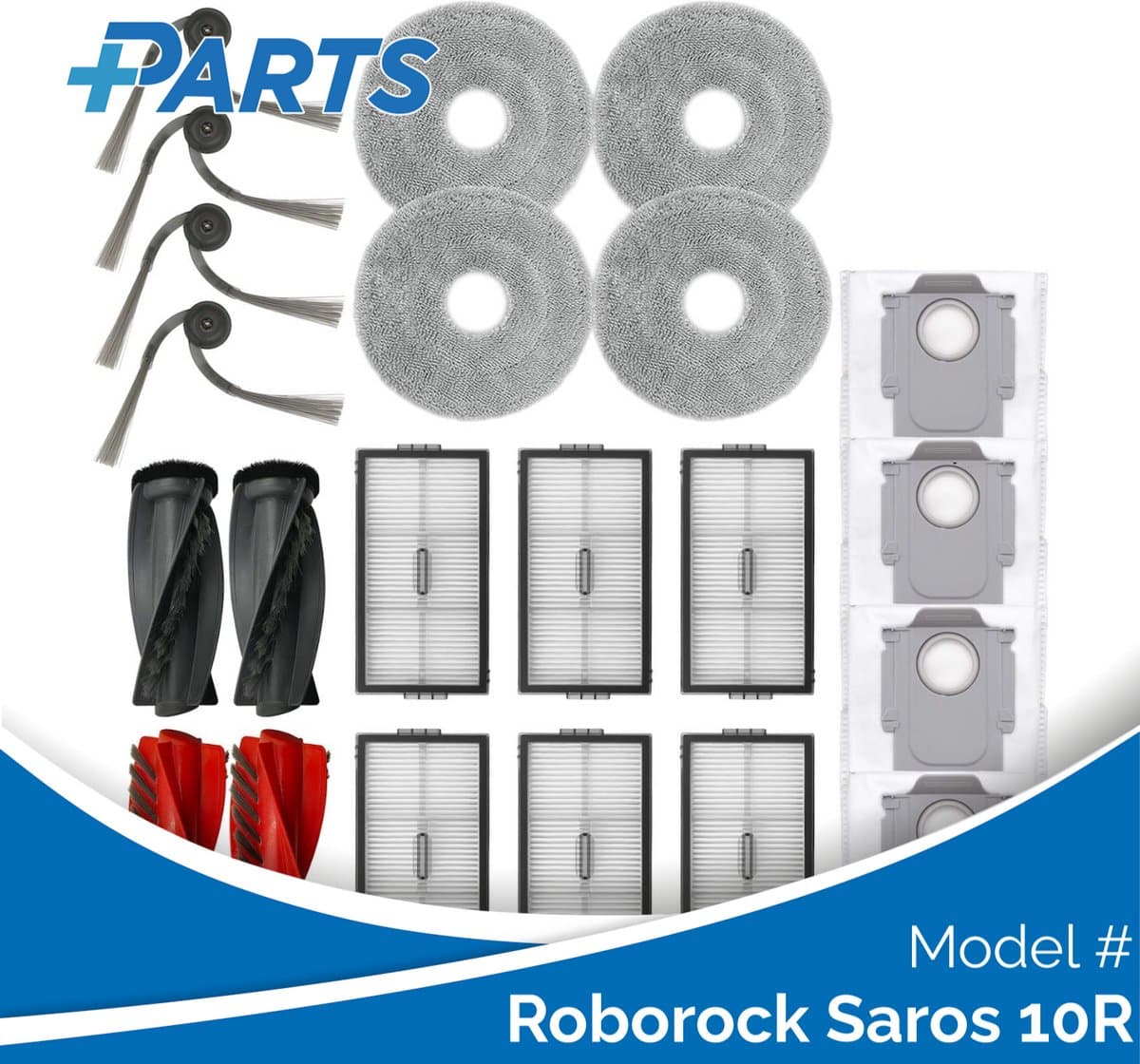 Roborock Saros 10R Onderhoudsset (Plus.Parts® alternatief voor 8.02.0388) — afbeelding 1