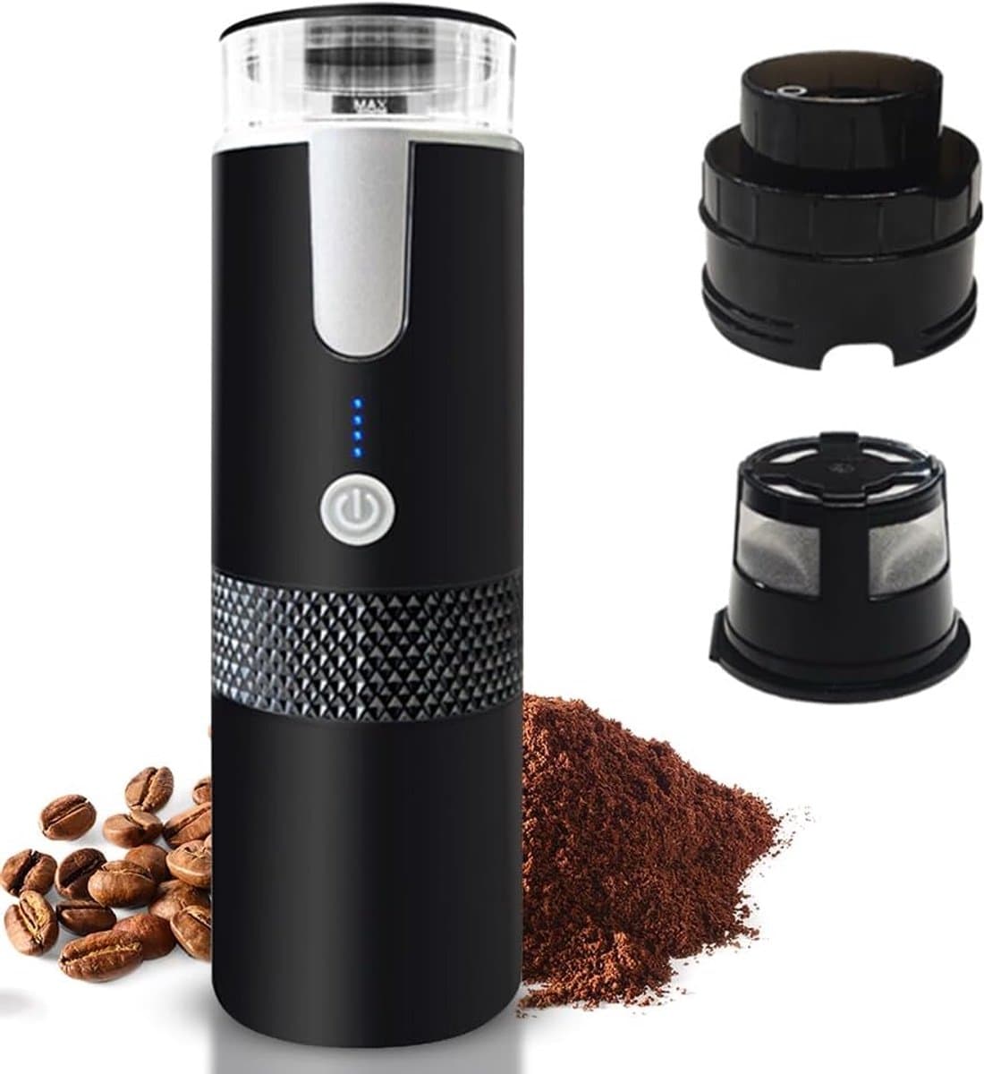 Draagbare elektrische espressomachine voor onderweg - Mini koffiezetapparaat voor camping, reizen en kantoor — afbeelding 1