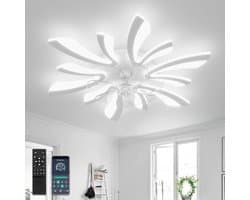 Moderne plafondventilator met verlichting - Dimbaar en geruisloos, 78 cm, afstandsbediening, 6 snelheden, voor slaapkamer en woonkamer