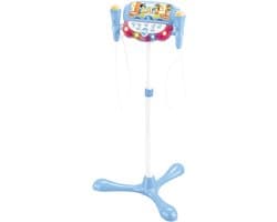 Bluey Verstelbare Standaard met 2 Microfoons met Stemeffecten, Verlichting, Luidspreker, Bluetooth