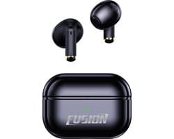 EarHackz® Fusion - Volledig Draadloze Oortjes - Bluetooth Oordopjes - TWS - Sport Oordopjes - Met Oplaadcase - Zwart - Waterdicht