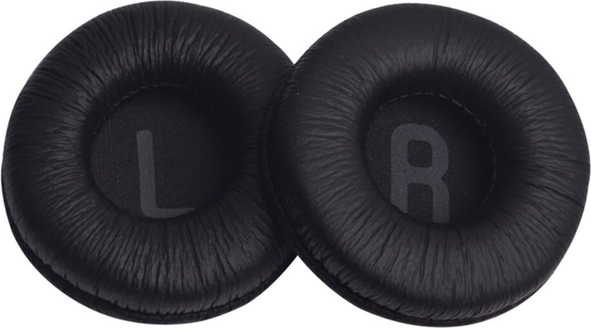 WiseGoods Premium Oorkussens Geschikt Voor JBL Tune 600 - T450 T450BT T500BT JR300BT - Koptelefoon Kussen - Leder Design - Zwart — afbeelding 1