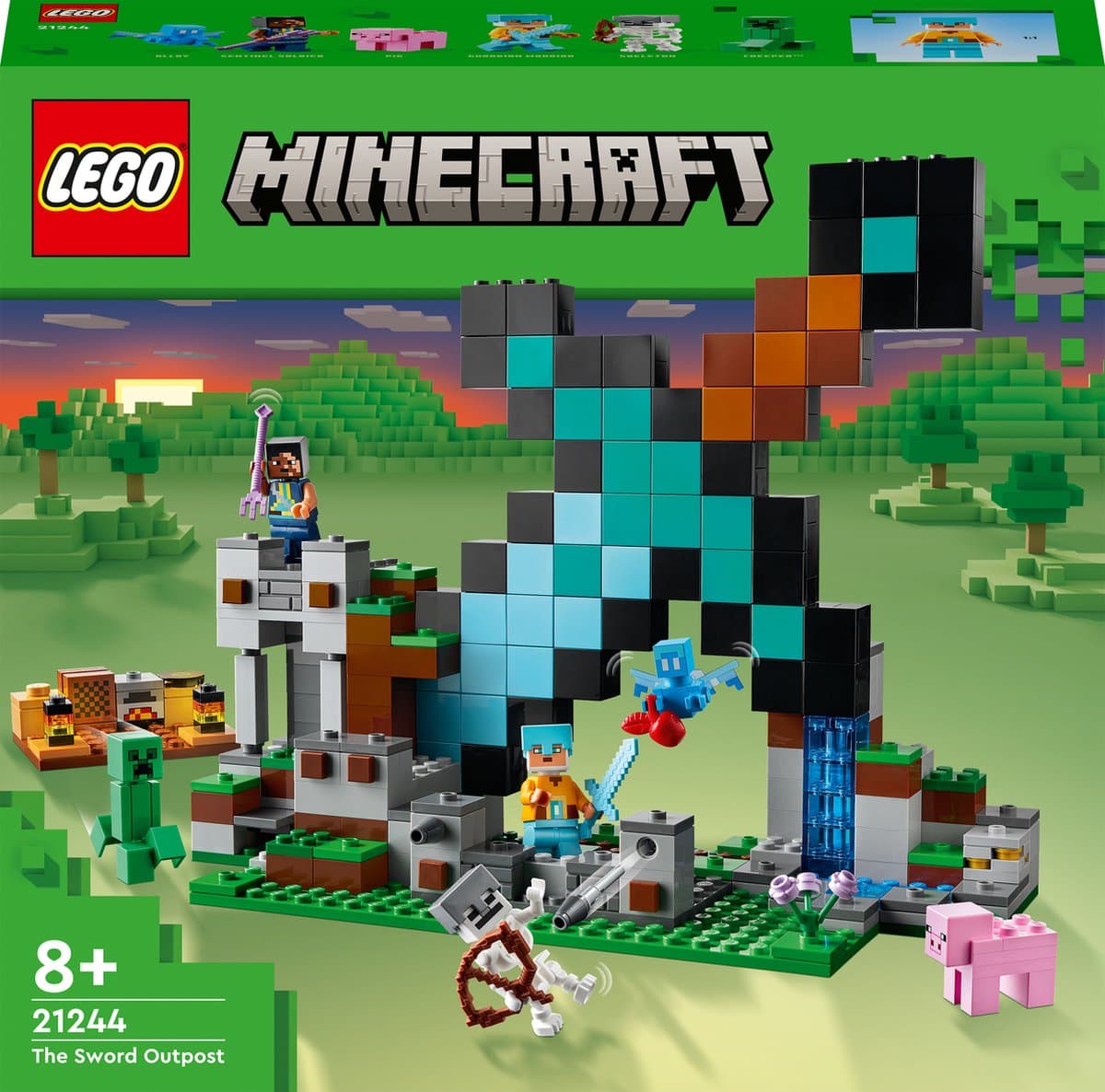 LEGO Minecraft Uitvalbasis Zwaard Bouwspeelgoed - 21244 — afbeelding 1