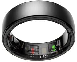 NOLATR NEX Smart Ring - Stappenteller - Slaaptracker - Zwart - Maat 8