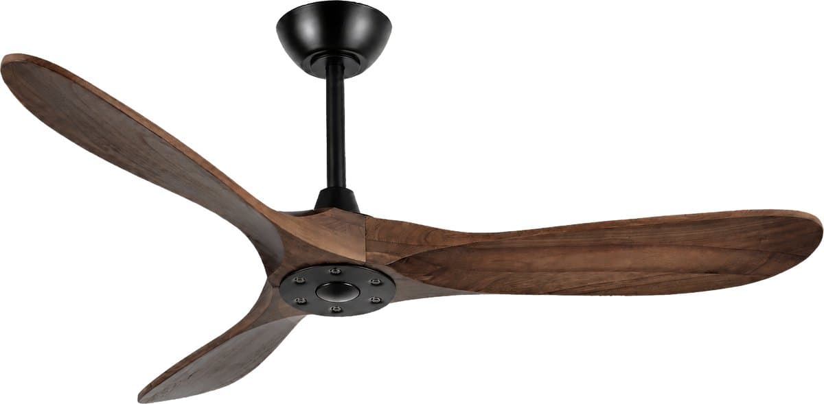 Goedewaere Plafondventilator Nordic Wood - Afstandsbediening - Stil - Timer - 106cm — afbeelding 1