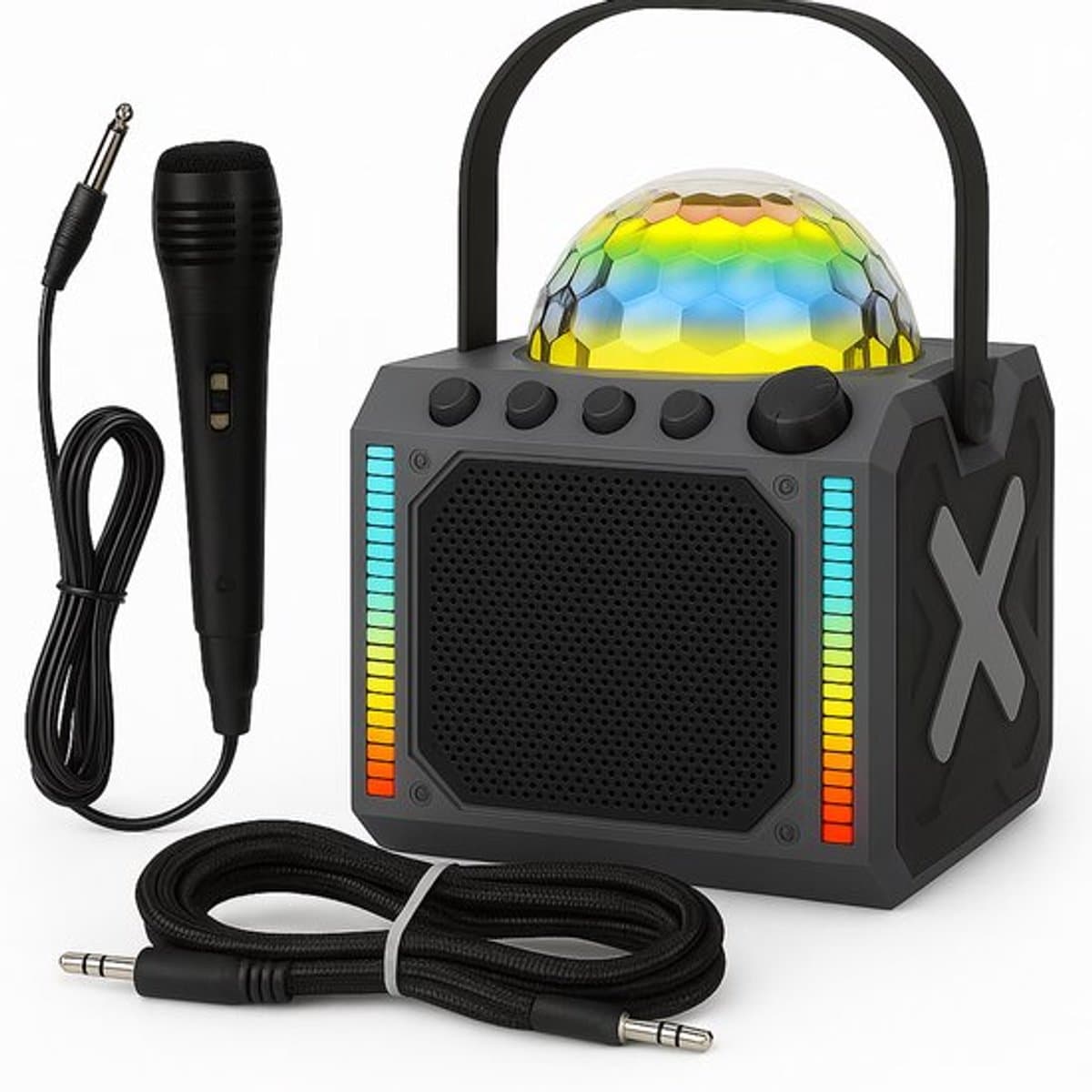 Karaoke Set kinderen met Microfoon & Disco Bal - KaraokeSet Kind met Bluetooth - Karaoke Machine - Zwart — afbeelding 1