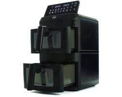 Heteluchtfriteuse DuoSlim - 2800 W Vermogen - 13 L Inhoud - Kunststof Materiaal - Zwart Kleur - Voor Gezinnen - Airfryer