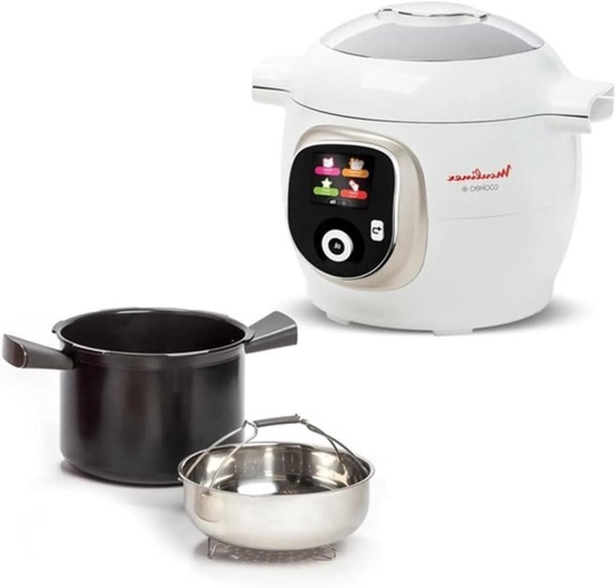 Intelligente multikoker - Snelkookpan - Koken versnellen - 180 recepten - 6 liter - Wit — afbeelding 1