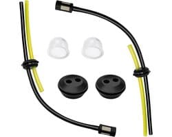 SnelShoppen - 2 Sets Universele Grasmaaier Brandstofslang, Brandstofslang voor Strimmer en Maaier, Brandstoffilter Set voor Bosmaaier, 3mm x 5.5mm, 24